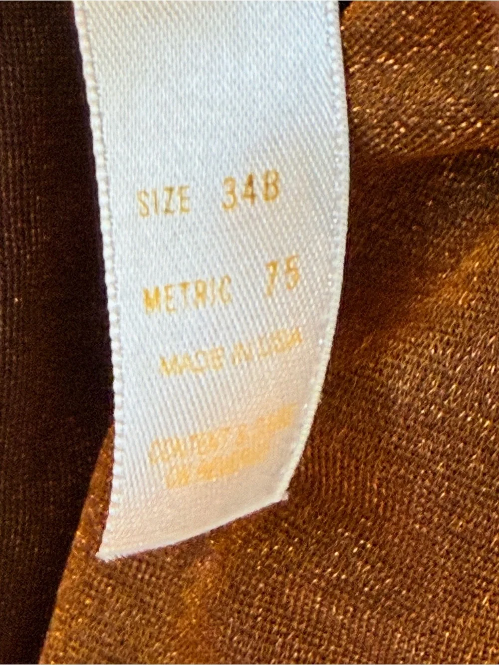 Victoria’s Secret brown cami slip with built in bra